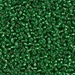 11-16:  HALF PACK 11/0 Silverlined Green  Miyuki Seed Bead approx 125 grams - 11-16_1/2pk
