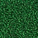 11-16F:  HALF PACK 11/0 Matte Silverlined Green  Miyuki Seed Bead approx 125 grams - 11-16F_1/2pk