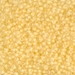 11-1921:  HALF PACK 11/0 Semi-Frosted Yellow Lined Crystal Miyuki Seed Bead approx 125 grams - 11-1921_1/2pk