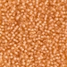 11-1922:  HALF PACK 11/0 Semi-Frosted Peach Lined Light Topaz  Miyuki Seed Bead approx 125 grams - 11-1922_1/2pk