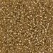 11-1925:  HALF PACK 11/0 Semi-Frosted Silverlined Light Topaz  Miyuki Seed Bead approx 125 grams - 11-1925_1/2pk