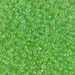 11-228:  HALF PACK 11/0 Light Green Lined Crystal Miyuki Seed Bead approx 125 grams - 11-228_1/2pk