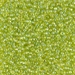 11-258:  HALF PACK 11/0 Transparent Chartreuse AB  Miyuki Seed Bead approx 125 grams - 11-258_1/2pk