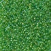11-259:  HALF PACK 11/0 Transparent Apple Green AB Miyuki Seed Bead approx 125 grams - 11-259_1/2pk