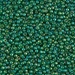 11-354:  HALF PACK 11/0 Chartreuse Lined Green AB Miyuki Seed Bead approx 125 grams - 11-354_1/2pk