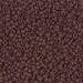 11-409F_1/2pk: 11/0 Matte Opaque Chocolate Miyuki Seed Bead 125 grams - 11-409F_1/2pk