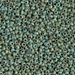 11-4514:  HALF PACK 11/0 Opaque Turquoise Blue Picasso Miyuki Seed Bead approx 125 grams - 11-4514_1/2pk