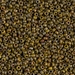 11-4519:  HALF PACK 11/0 Opaque Dark Yellow Picasso Miyuki Seed Bead approx 125 grams - 11-4519_1/2pk