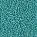 11-481:  HALF PACK 11/0 Opaque Turquoise Green AB  Miyuki Seed Bead approx 125 grams - 11-481_1/2pk