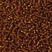11-5:  HALF PACK 11/0 Silverlined Dark Topaz Miyuki Seed Bead approx 125 grams - 11-5_1/2pk