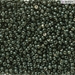 11-5107:  11/0 Duracoat Galvanized Black Moss Miyuki Seed Bead approx 250 grams - 11-5107