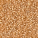 11-552:  HALF PACK 11/0 Dyed Light Apricot Silverlined Alabaster  Miyuki Seed Bead approx 125 grams - 11-552_1/2pk
