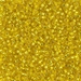 11-6:  HALF PACK 11/0 Silverlined Yellow  Miyuki Seed Bead approx 125 grams - 11-6_1/2pk