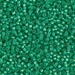11-646:  HALF PACK 11/0 Dyed Dark Mint Green Silverlined Alabaster Miyuki Seed Bead approx 125 grams - 11-646_1/2pk