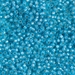 11-647:  HALF PACK 11/0 Dyed Aqua Silverlined Alabaster Miyuki Seed Bead approx 125 grams - 11-647_1/2pk