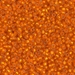 11-8F:  HALF PACK 11/0 Matte Silverlined Orange  Miyuki Seed Bead approx 125 grams - 11-8F_1/2pk