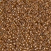 11-971: HALF PACK 11/0 Copper Lined Pale Amber Miyuki Seed Bead approx 50 grams - 11-971_1/2pk