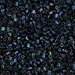 11C-452:  HALF PACK 11/0 Cut Metallic Dark Blue Iris (was 11C-612) Miyuki Seed Bead approx 125 grams - 11C-452_1/2pk