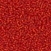 15-10F:  HALF PACK 15/0 Matte Silverlined Flame Red Miyuki Seed Bead approx 125 grams - 15-10F_1/2pk