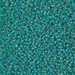 15-147FR:  HALF PACK 15/0 Matte Transparent Emerald AB Miyuki Seed Bead approx 125 grams - 15-147FR_1/2pk