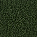 15-1488:  HALF PACK 15/0 Dyed Opaque Olive  Miyuki Seed Bead approx 125 grams - 15-1488_1/2pk