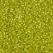 15-14F:  HALF PACK 15/0 Matte Silverlined Chartreuse Miyuki Seed Bead approx 125 grams - 15-14F_1/2pk