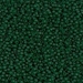 15-156F:  HALF PACK 15/0 Matte Transparent Dark Emerald Miyuki Seed Bead approx 125 grams - 15-156F_1/2pk