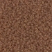 15-1602:  HALF PACK 15/0 Dyed Semi-Frosted Transparent Cinnamon  Miyuki Seed Bead approx 125 grams - 15-1602_1/2pk