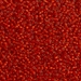 15-1639:  HALF PACK 15/0 Dyed Semi-Frosted Silverlined Red Orange  Miyuki Seed Bead approx 125 grams - 15-1639_1/2pk