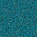 15-2405FR:  HALF PACK 15/0 Matte Transparent Teal AB Miyuki Seed Bead approx 125 grams - 15-2405FR_1/2pk