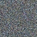 15-2440:  HALF PACK 15/0 Transparent Gray Rainbow Luster  Miyuki Seed Bead approx 125 grams - 15-2440_1/2pk