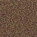 15-2449:  HALF PACK 15/0 Transparent Tea Berry Gold Iris Miyuki Seed Bead approx 125 grams - 15-2449_1/2pk