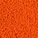 15-406:  HALF PACK 15/0 Opaque Orange  Miyuki Seed Bead approx 125 grams - 15-406_1/2pk