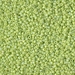 15-416FR:  HALF PACK 15/0 Matte Opaque Chartreuse AB Miyuki Seed Bead approx 125 grams - 15-416FR_1/2pk