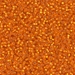 15-8F:  HALF PACK 15/0 Matte Silverlined Orange  Miyuki Seed Bead approx 125 grams - 15-8F_1/2pk