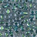 2-3205:  HALF PACK 2/0 Magic Emerald Marine Lined Crystal Miyuki Seed Bead approx 125 grams - 2-3205_1/2pk