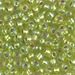 6-1014:  HALF PACK 6/0 Silverlined Chartreuse AB Miyuki Seed Bead approx 125 grams - 6-1014_1/2pk