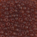 6-134F:  HALF PACK 6/0 Matte Transparent Dark Topaz Miyuki Seed Bead approx 125 grams - 6-134F_1/2pk