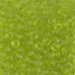 6-143F:  HALF PACK 6/0 Matte Transparent Chartreuse Miyuki Seed Bead approx 125 grams - 6-143F_1/2pk