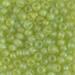 6-143FR:  HALF PACK 6/0 Matte Transparent Chartreuse AB Miyuki Seed Bead approx 125 grams - 6-143FR_1/2pk