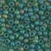 6-146FR:  HALF PACK 6/0 Matte Transparent Green  AB  Miyuki Seed Bead approx 125 grams - 6-146FR_1/2pk