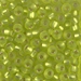 6-14F:  HALF PACK 6/0 Matte Silverlined Chartreuse Miyuki Seed Bead approx 125 grams - 6-14F_1/2pk