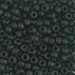 6-156F:  HALF PACK 6/0 Matte Transparent Dark Emerald Miyuki Seed Bead approx 125 grams - 6-156F_1/2pk