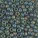 6-158FR:  HALF PACK 6/0 Matte Transparent Olive AB Miyuki Seed Bead approx 125 grams - 6-158FR_1/2pk
