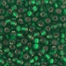 6-16F:  HALF PACK 6/0 Matte Silverlined Green  Miyuki Seed Bead approx 125 grams - 6-16F_1/2pk