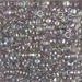 6-2440:  HALF PACK 6/0 Transparent Gray Rainbow Luster  Miyuki Seed Bead approx 125 grams - 6-2440_1/2pk