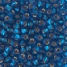 6-25F:  HALF PACK 6/0 Matte Silverlined Capri Blue Miyuki Seed Bead approx 125 grams - 6-25F_1/2pk