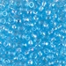 6-260:  HALF PACK 6/0 Transparent Aqua AB Miyuki Seed Bead approx 125 grams - 6-260_1/2pk