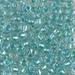 6-2605:  HALF PACK 6/0 Sparkling Aqua Green Lined Crystal AB Miyuki Seed Bead approx 125 grams - 6-2605_1/2pk