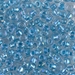 6-2606:  HALF PACK 6/0 Sparkling Sky Blue Lined Crystal AB Miyuki Seed Bead approx 125 grams - 6-2606_1/2pk